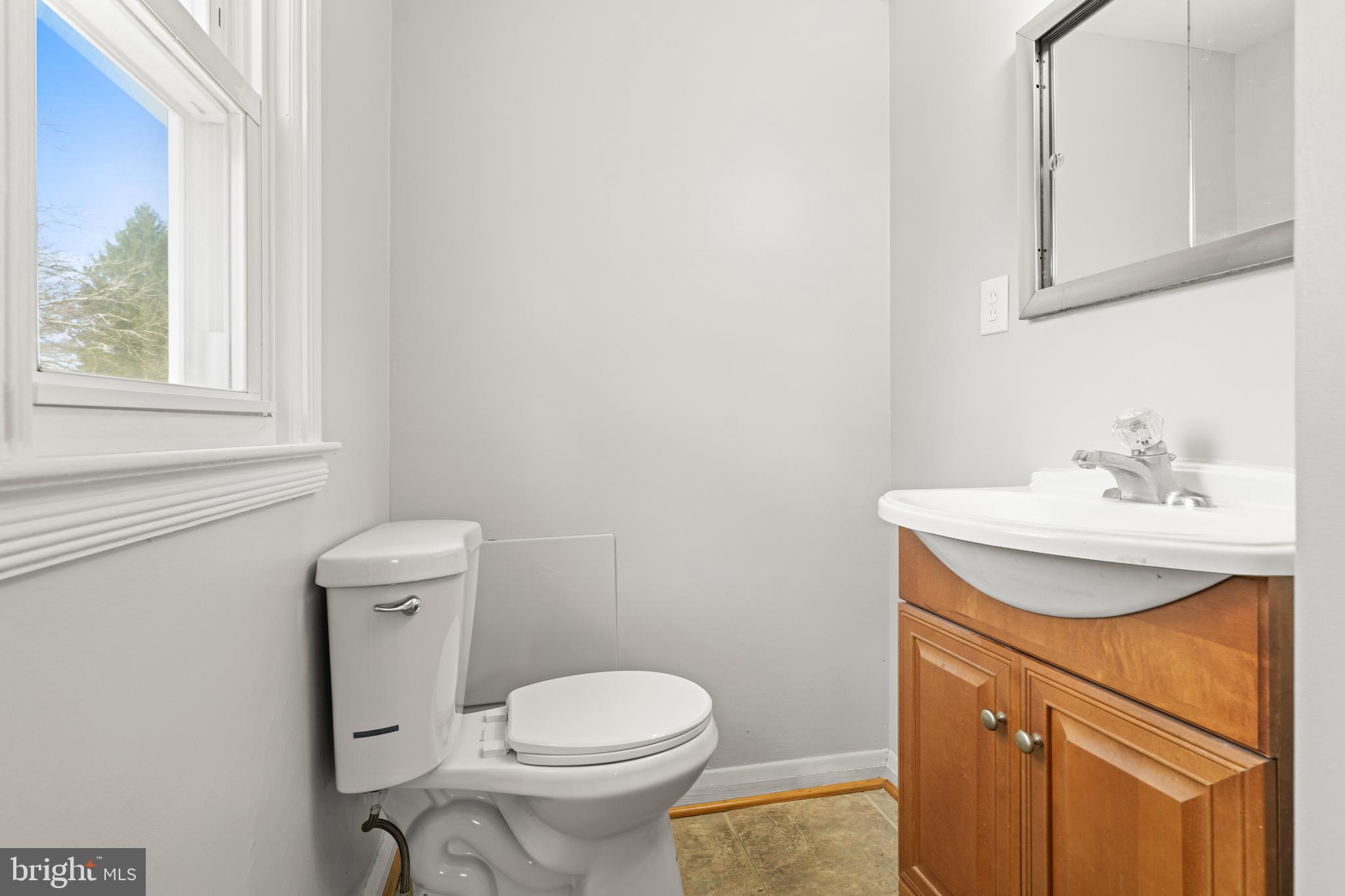 1407 Shefford Road Baltimore, MD 21239 - Photo 19 of 35 a bathroom with a sink a toilet and a window