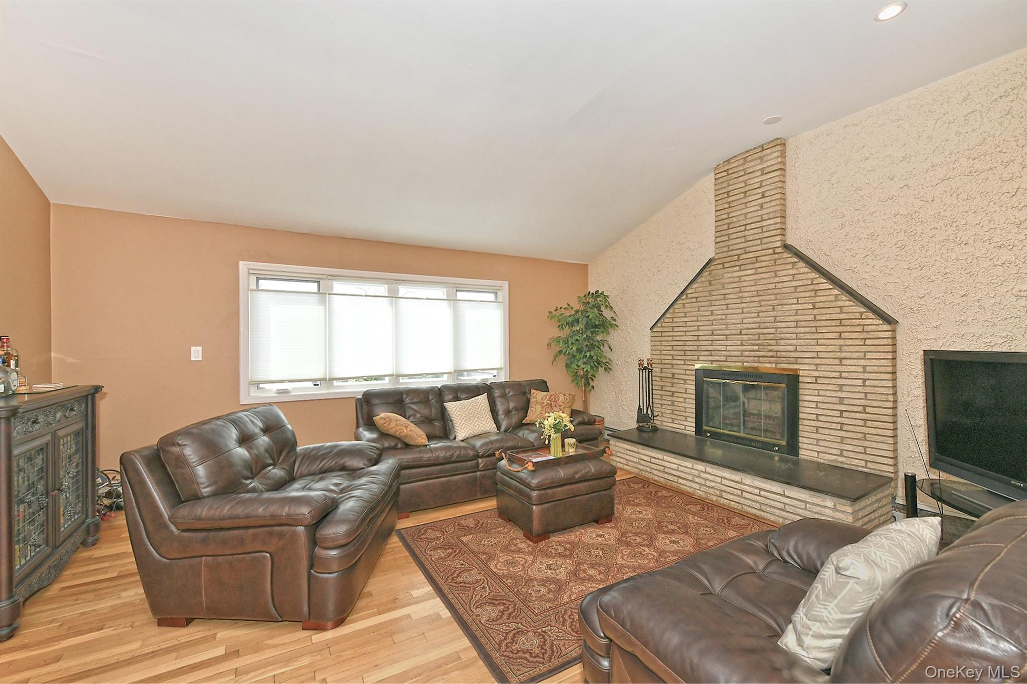 1968 Cynthia Lane Merrick, NY 11566 - Photo 15 of 32 a living room with furniture windows and a fireplace