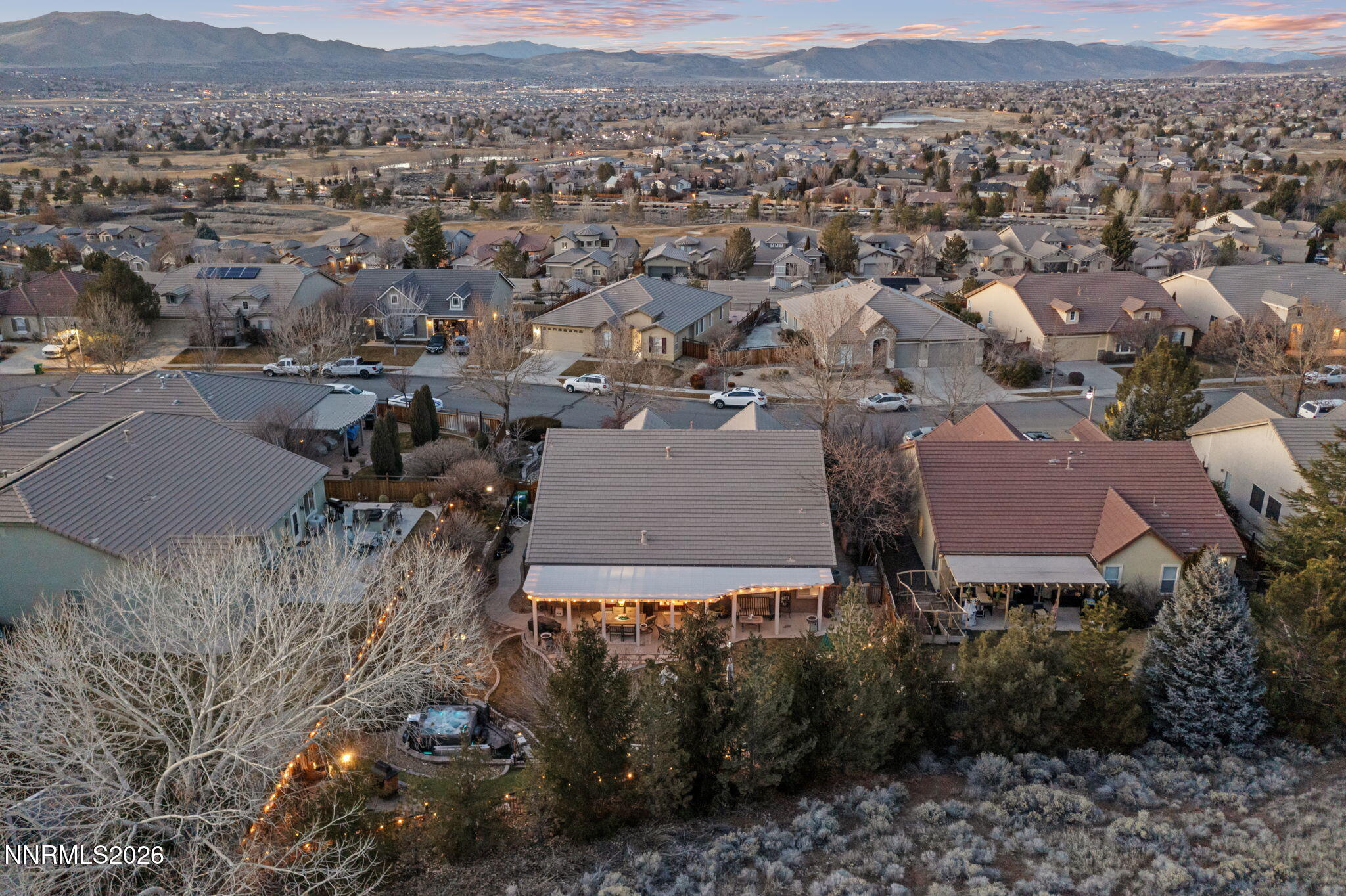 3239 Banestone Road Sparks, NV 89436 - Photo 8 of 38 an aerial view of a house with a yard