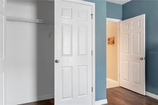 a view of closet area