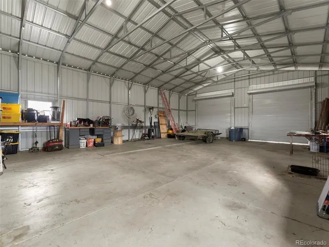 a view of a car garage