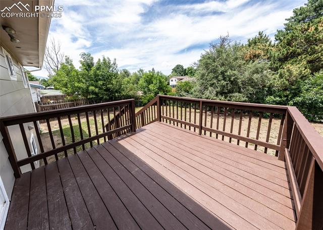 4750 Cheerful Road Colorado Springs, CO 80917 - Photo 16 of 48 View of backyard from the deck