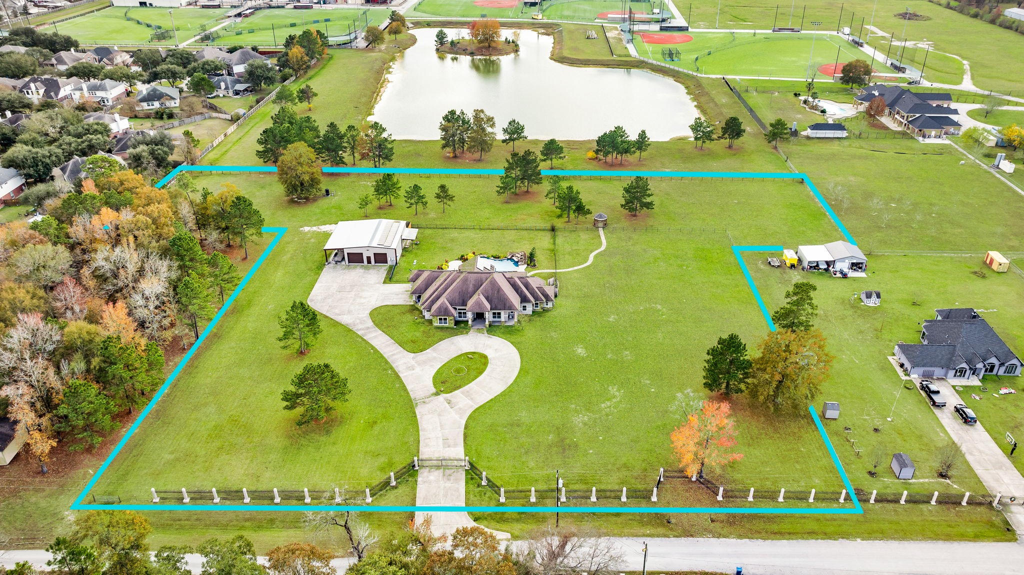 11009 Darby Loop Conroe, TX 77385 - Photo 12 of 43 Beautiful home, resort-style pool, barn, and six expansive acres