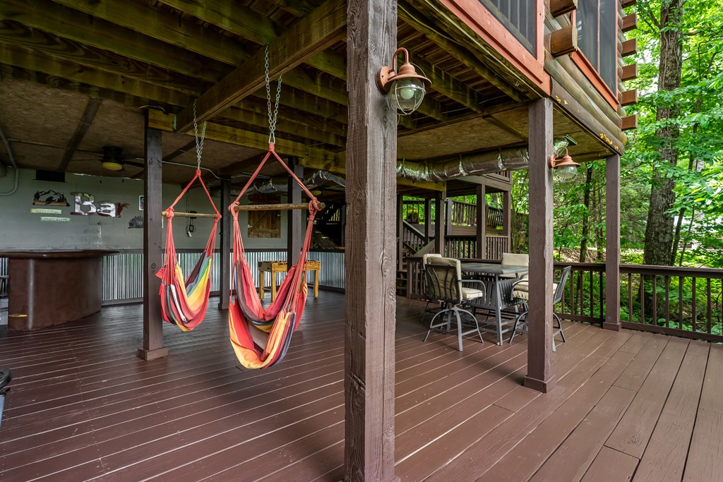 54 Ascherman Court Blue Ridge, GA 30513 - Photo 5 of 48 deck with table and chairs