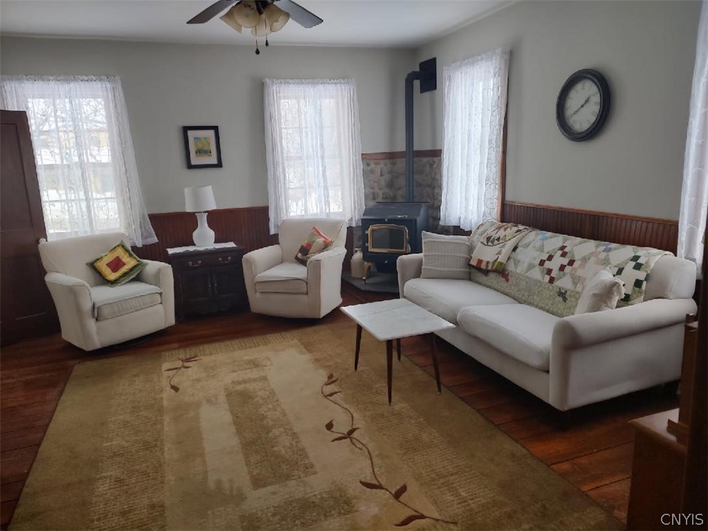 8022 West Leyden Road Boonville, NY 13309 - Photo 13 of 48 large living room withe original floors