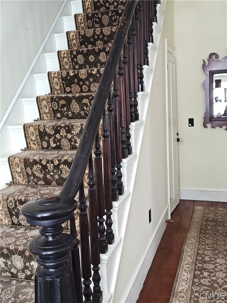 8022 West Leyden Road Boonville, NY 13309 - Photo 23 of 48 Original stairway Front Hall