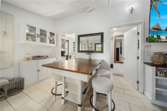 a workspace with furniture and window