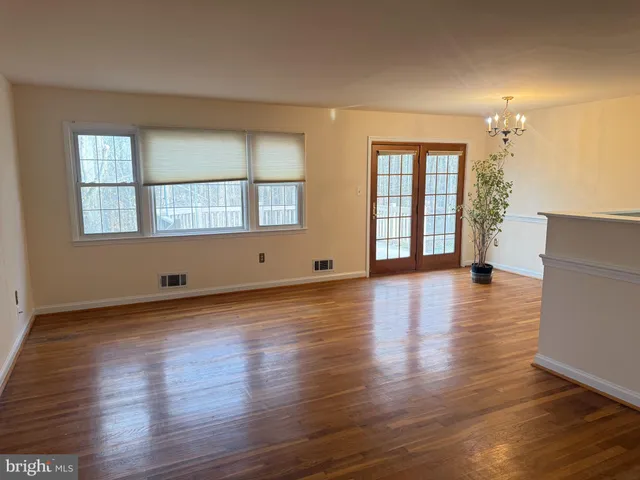 a view of a balcony and trees