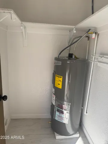 a view of water heater room