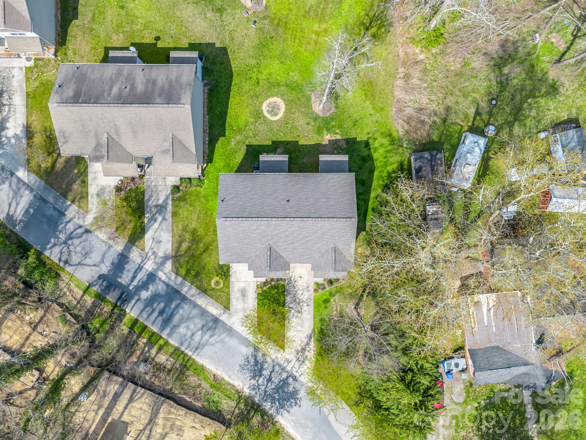 22 Macks Way Hendersonville, NC 28739 - Photo 32 of 42 an aerial view of a house with a garden