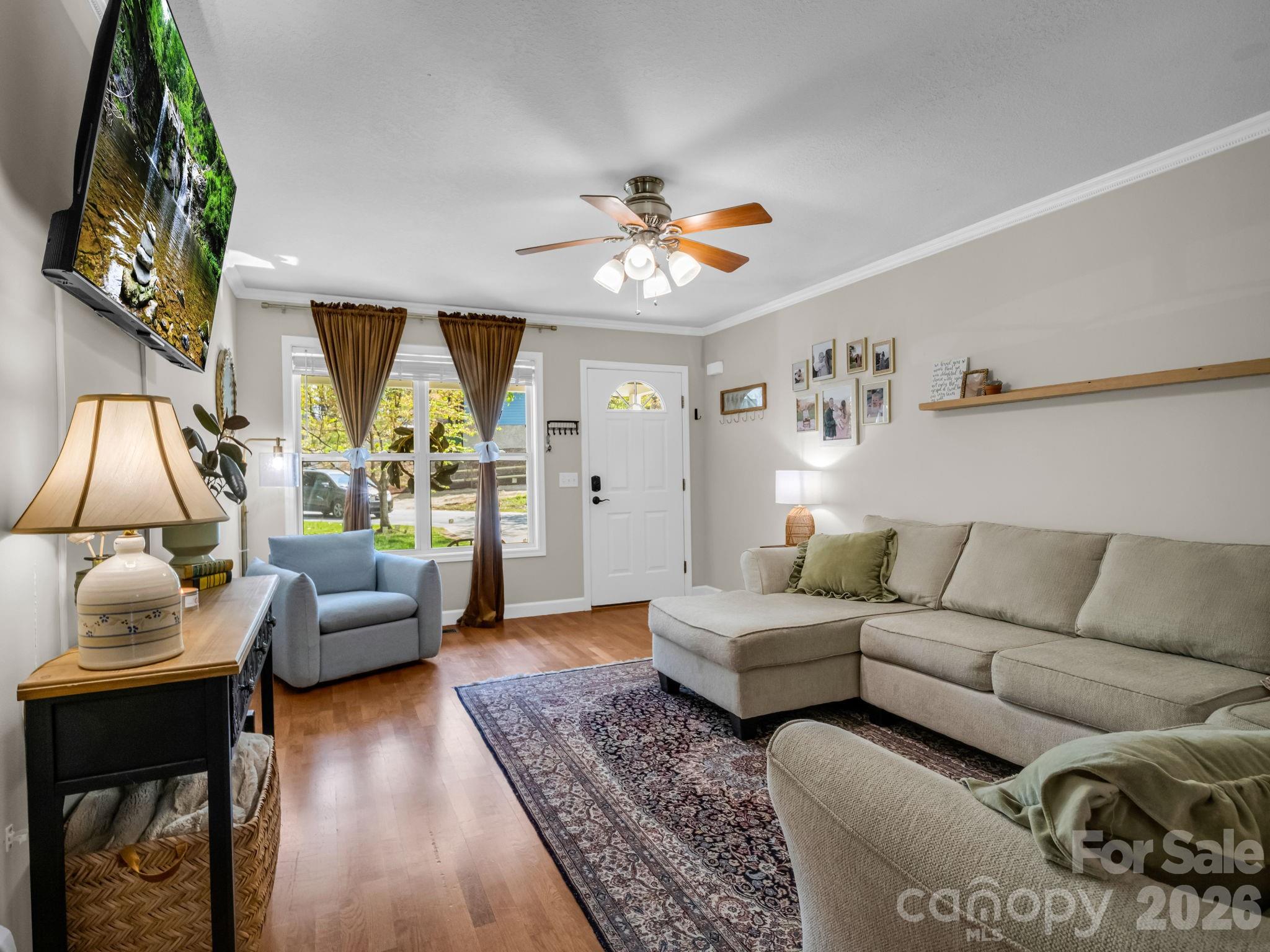 22 Macks Way Hendersonville, NC 28739 - Photo 8 of 42 a living room with furniture and wooden floor
