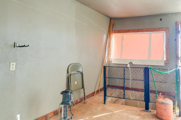 a room with a window