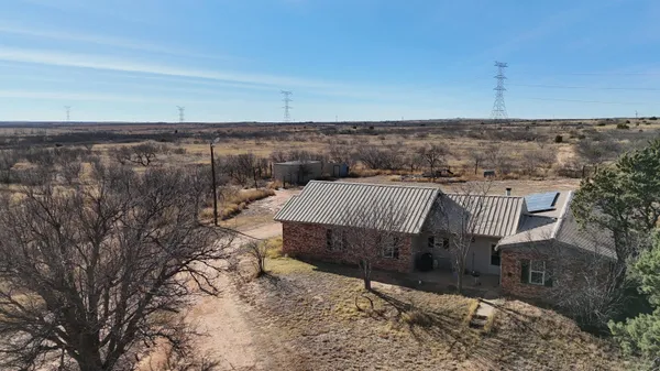 a view of a dry yard