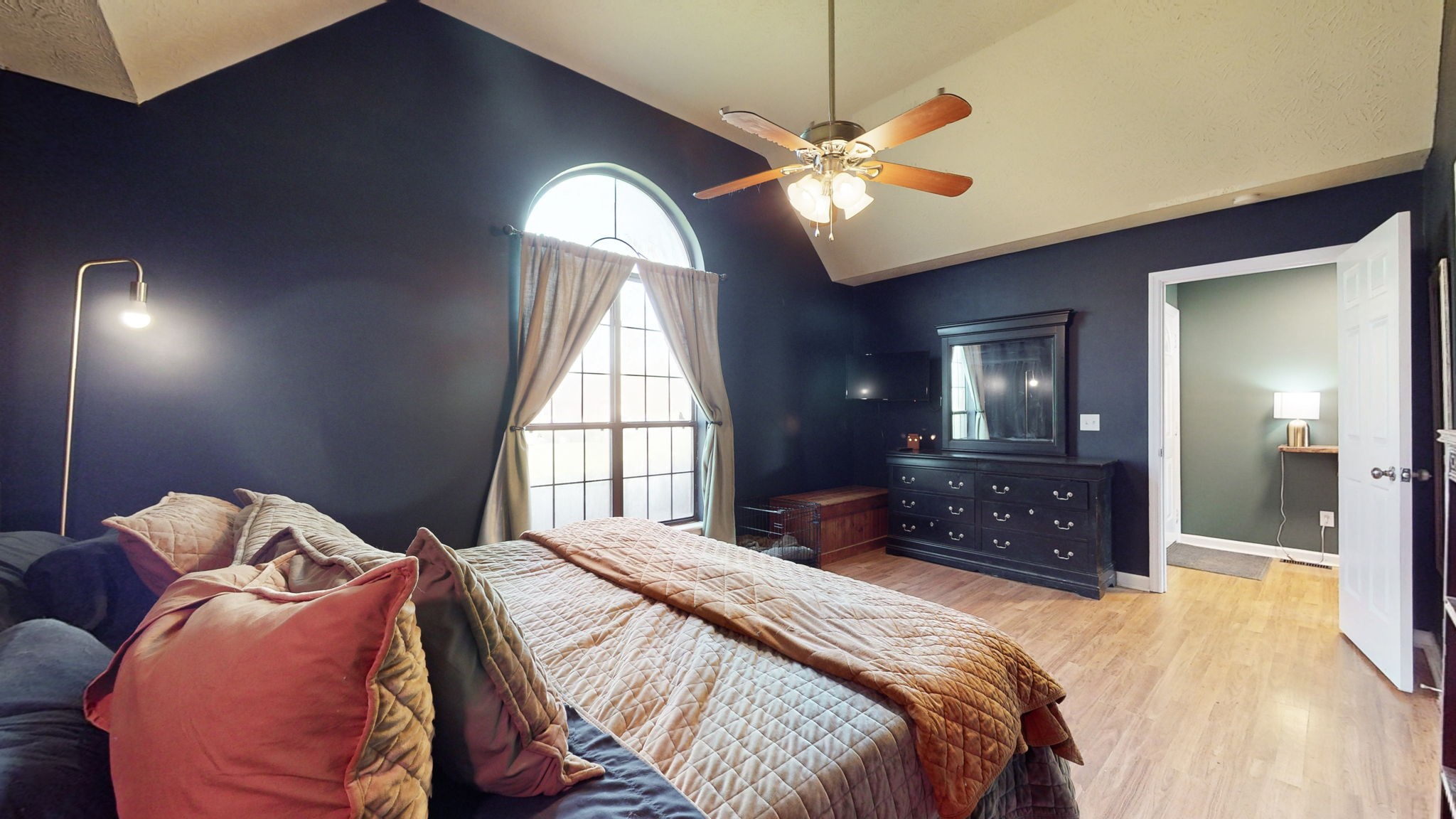 3558 Raymond Head Road Springfield, TN 37172 - Photo 23 of 50 a bedroom with a bed and a chandelier