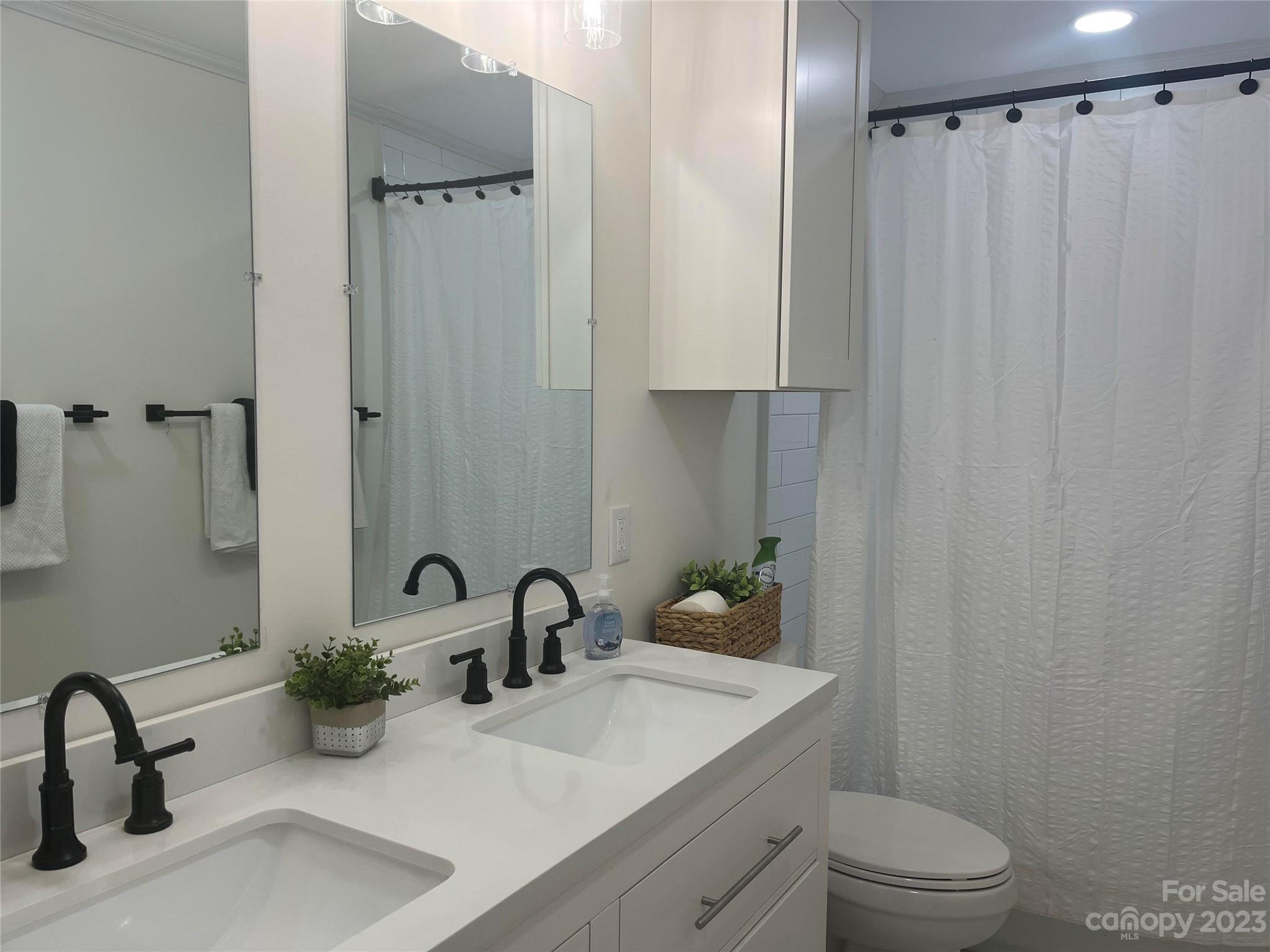 4250 Edgeland Road Edgemoor, SC 29712 - Photo 5 of 8 a bathroom with a sink a toilet and a mirror