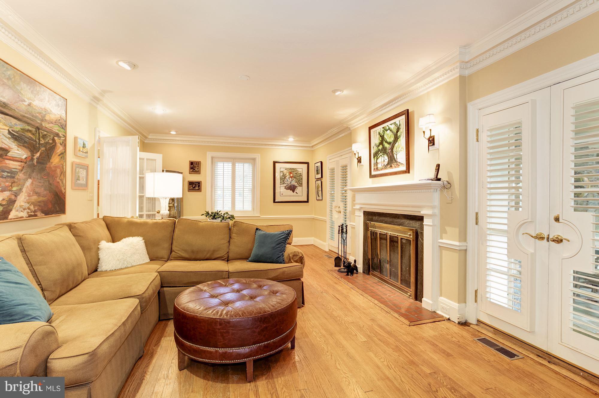 7706 Crossland Road Baltimore, MD 21208 - Photo 6 of 30 Spacious Family Room w/ French Doors