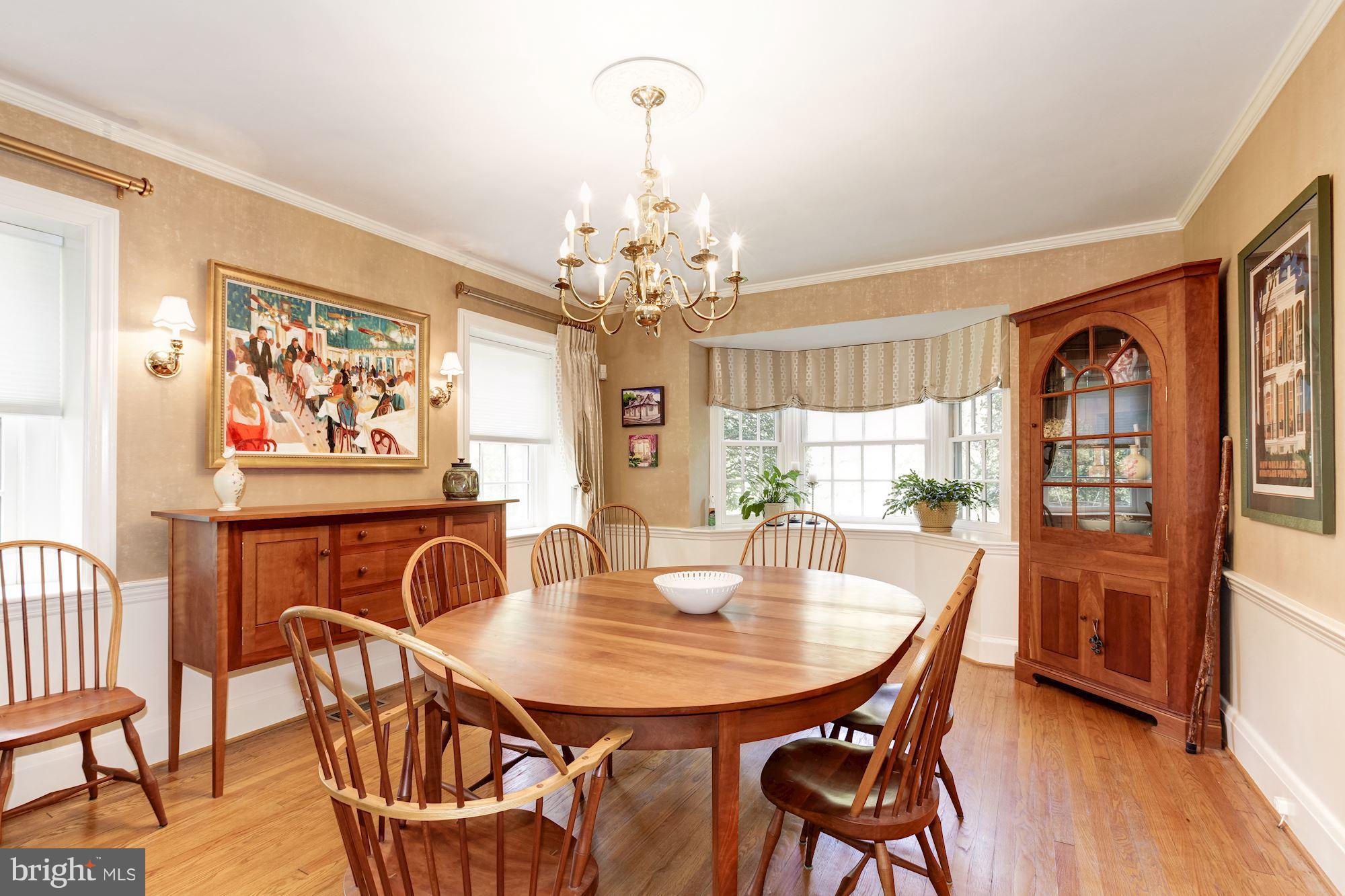 7706 Crossland Road Baltimore, MD 21208 - Photo 9 of 30 Dining Room with Bay Window