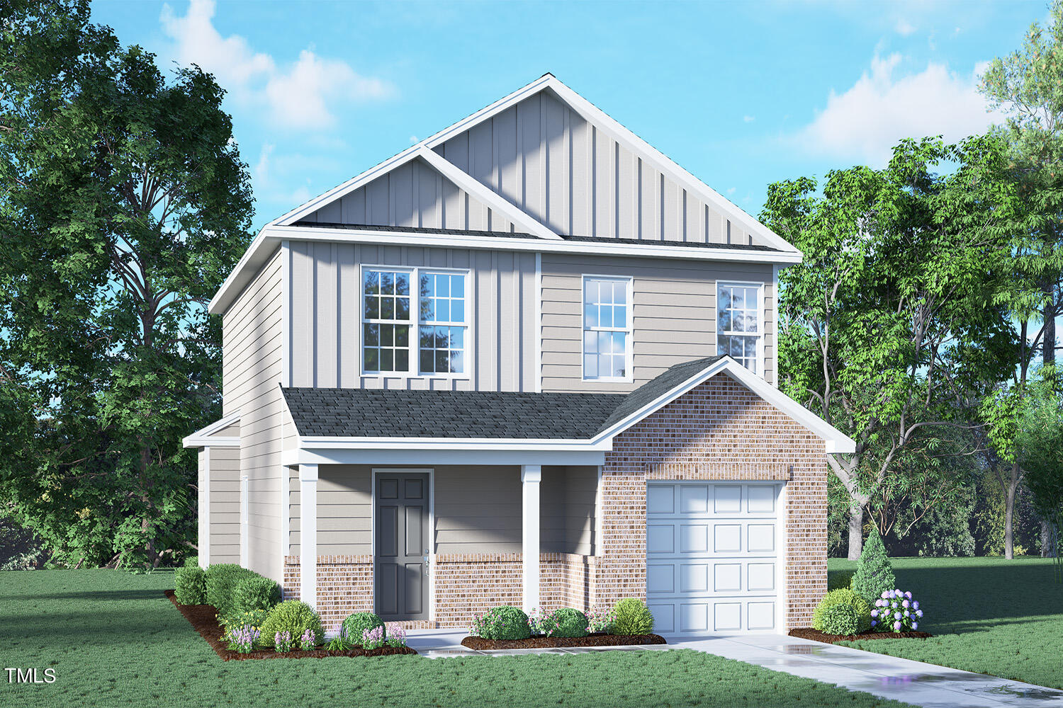 6021 Howth Way Raleigh, NC 27610 - Photo 1 of 1 a front view of a house with garden
