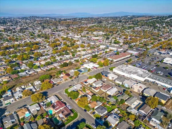 an aerial view of multiple house