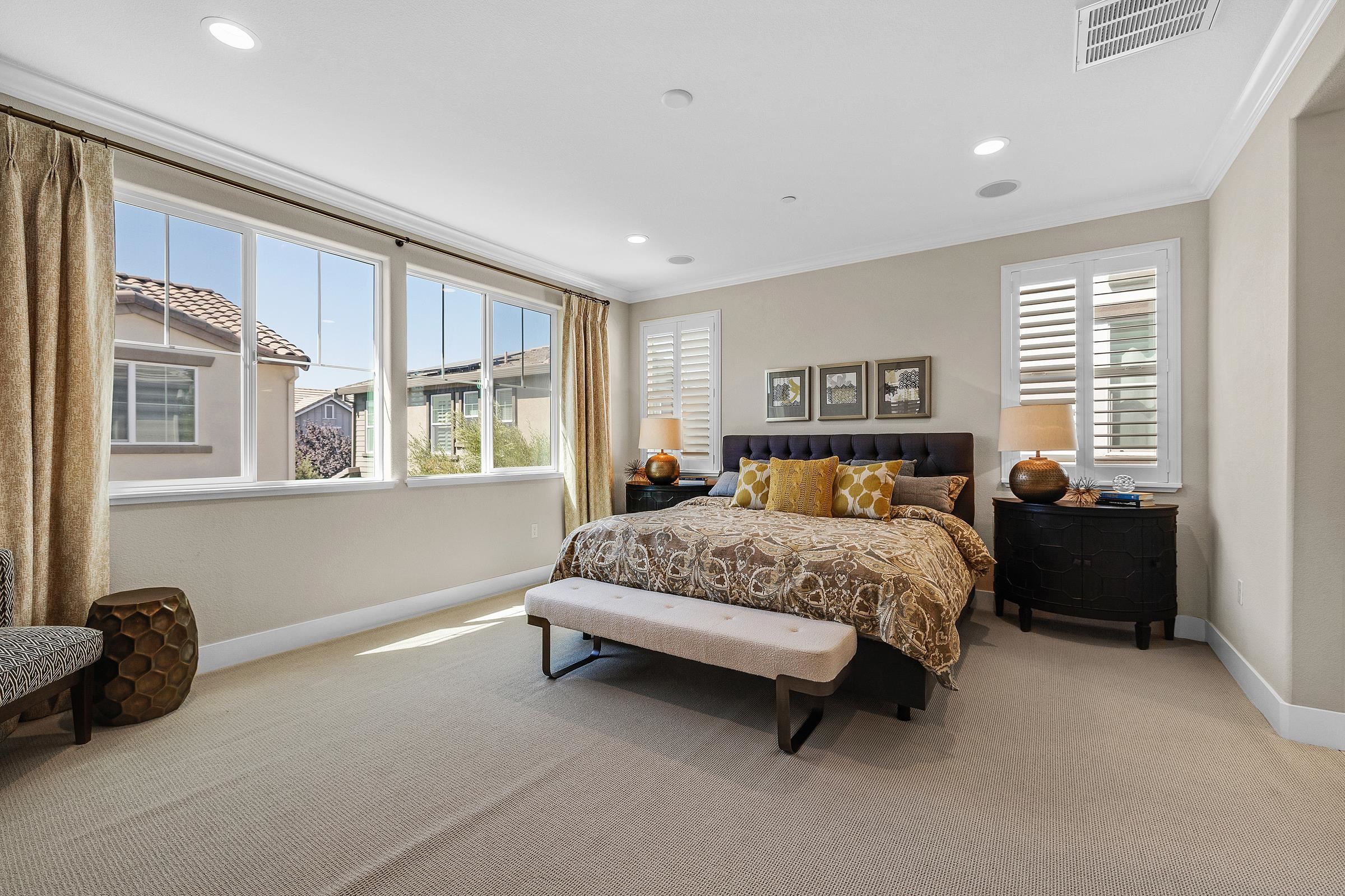 883 Barney Common Livermore, CA 94551 - Photo 22 of 38 a bedroom with a bed and a window