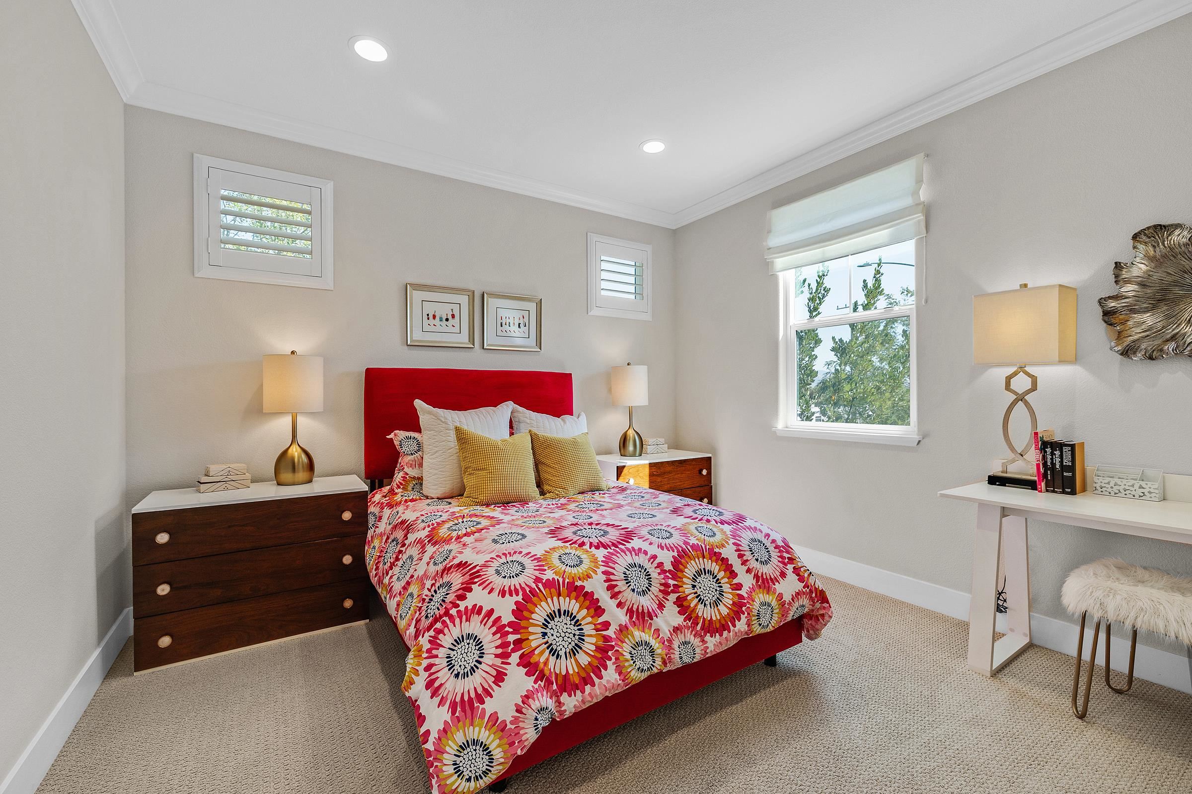 883 Barney Common Livermore, CA 94551 - Photo 28 of 38 a bedroom with a bed and a window