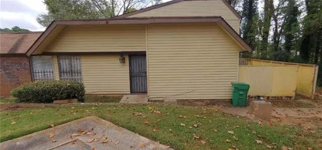 a front view of a house