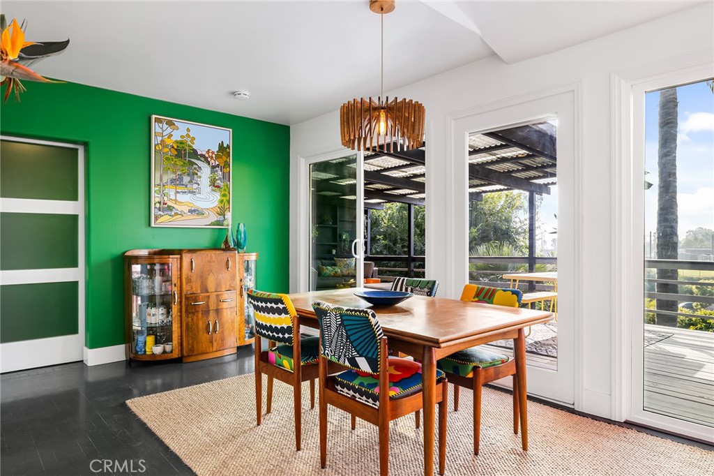 736 Griffith Place Laguna Beach, CA 92651 - Photo 7 of 24 a view of a dining room with furniture window and outside view
