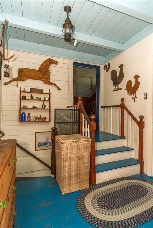 36 Shore Road Northport, ME 04849 - Photo 14 of 33 Stairway into dance hall, currently...