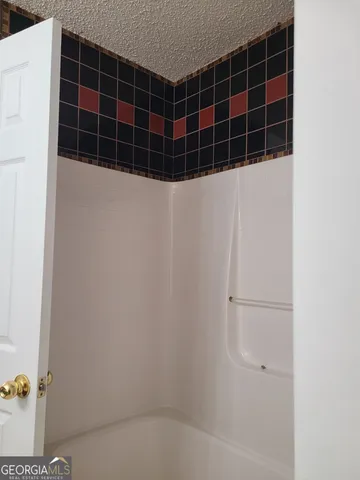 a view of a glass door