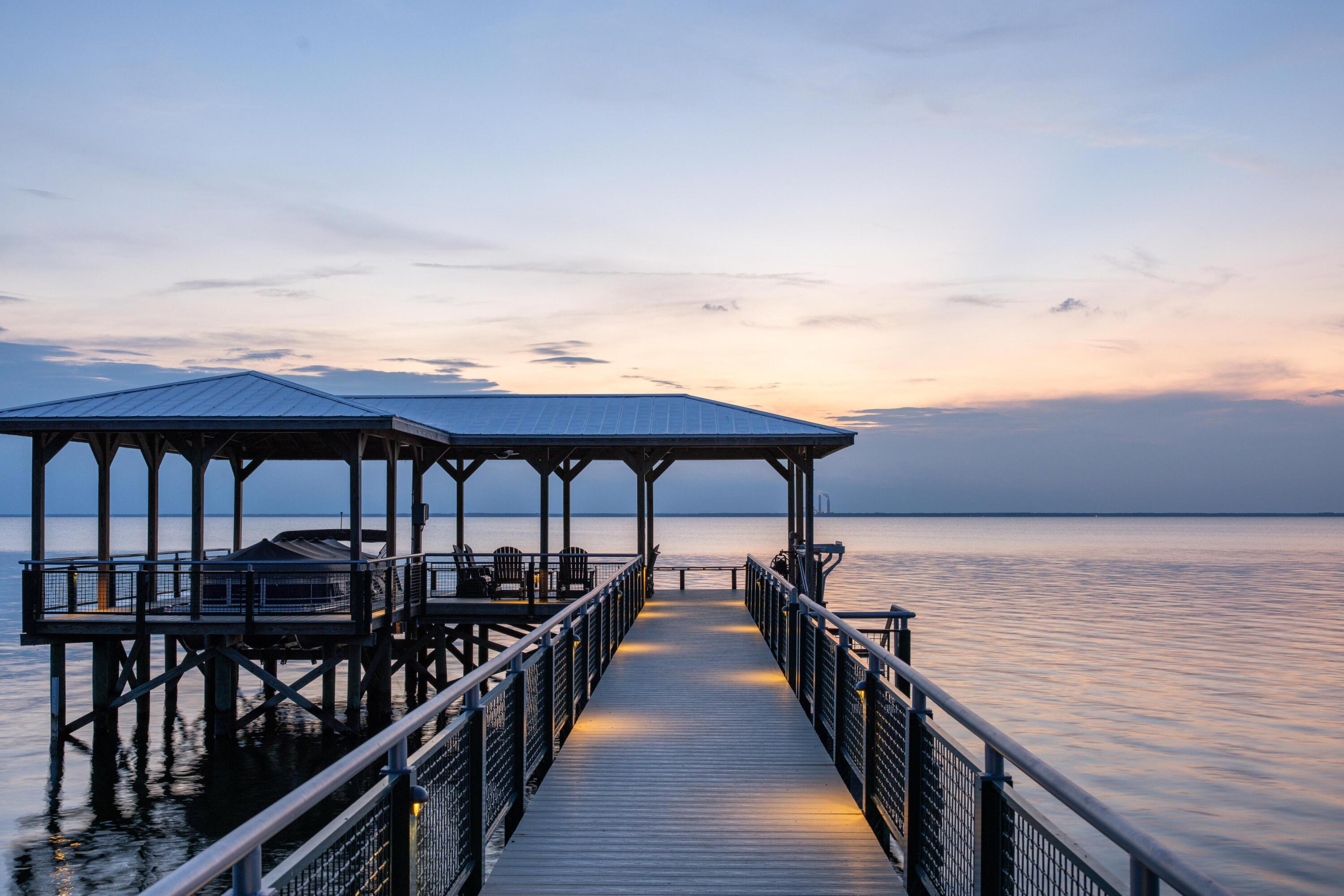 909 Butter Road Bonneau, SC 29431 - Photo 33 of 39 Dock Sunset!