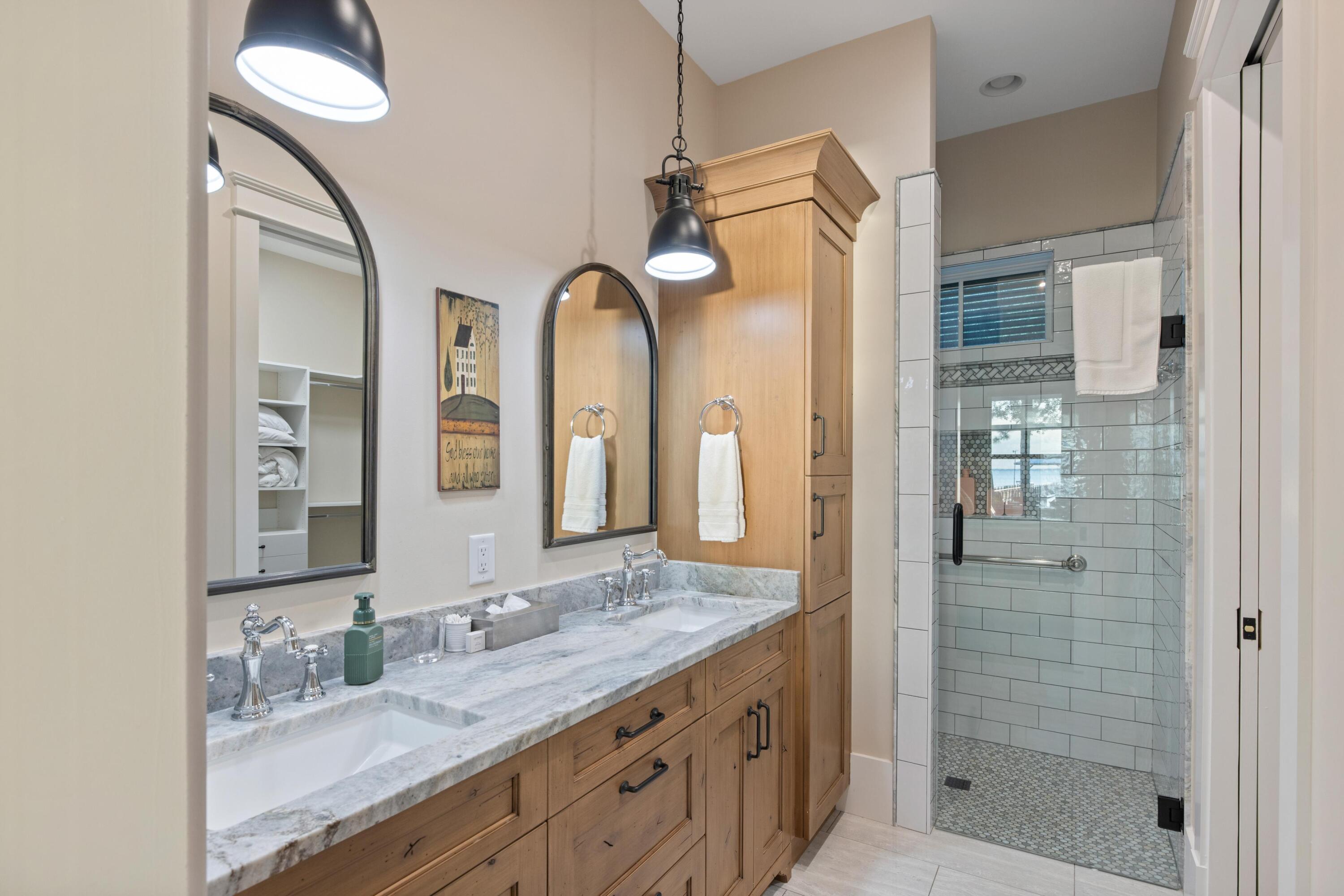909 Butter Road Bonneau, SC 29431 - Photo 8 of 39 Primary Bathroom with dual vanity