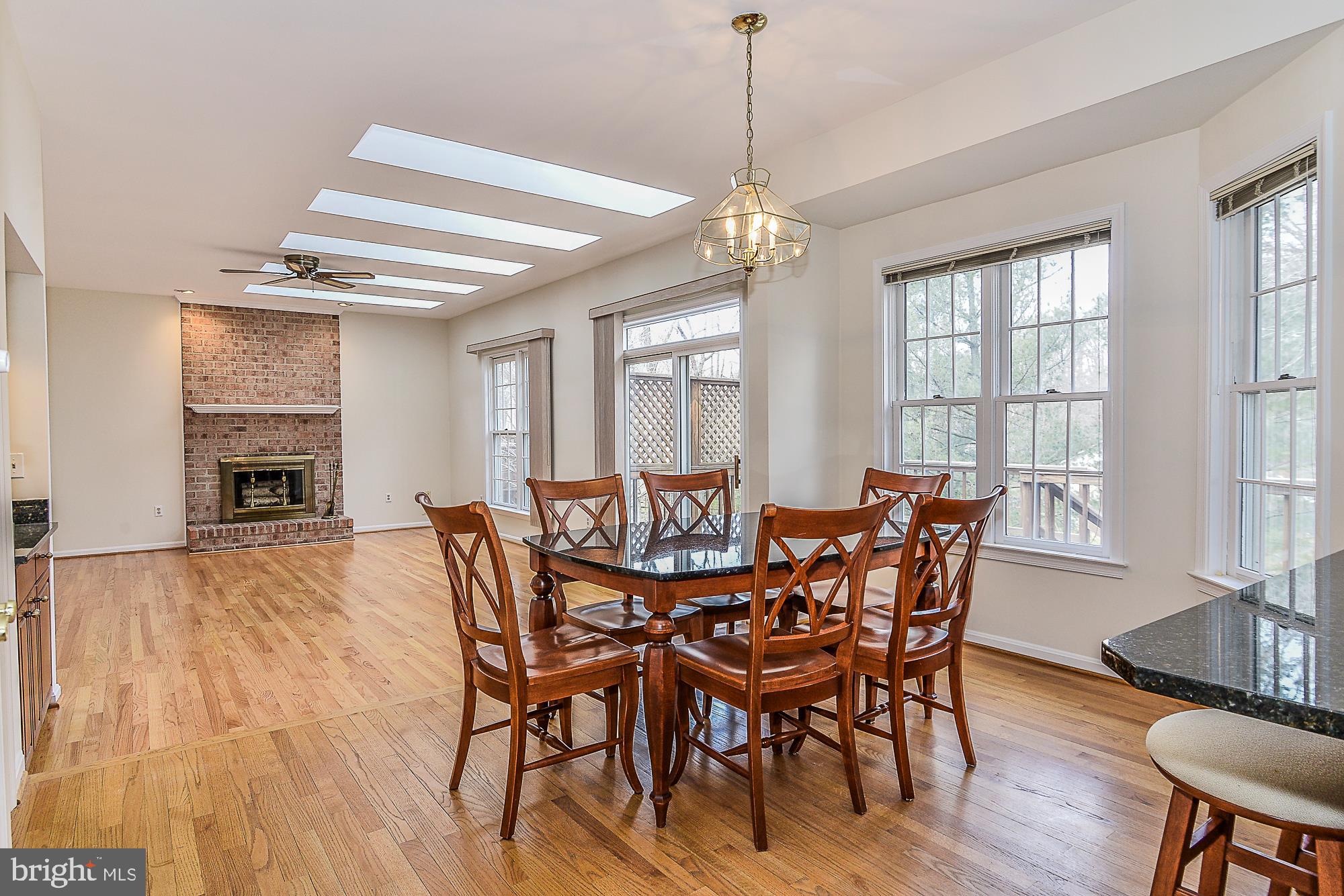 4412 Nuttall Road Fairfax, VA 22032 - Photo 14 of 32 Family room has 5 skylights & walkout to deck