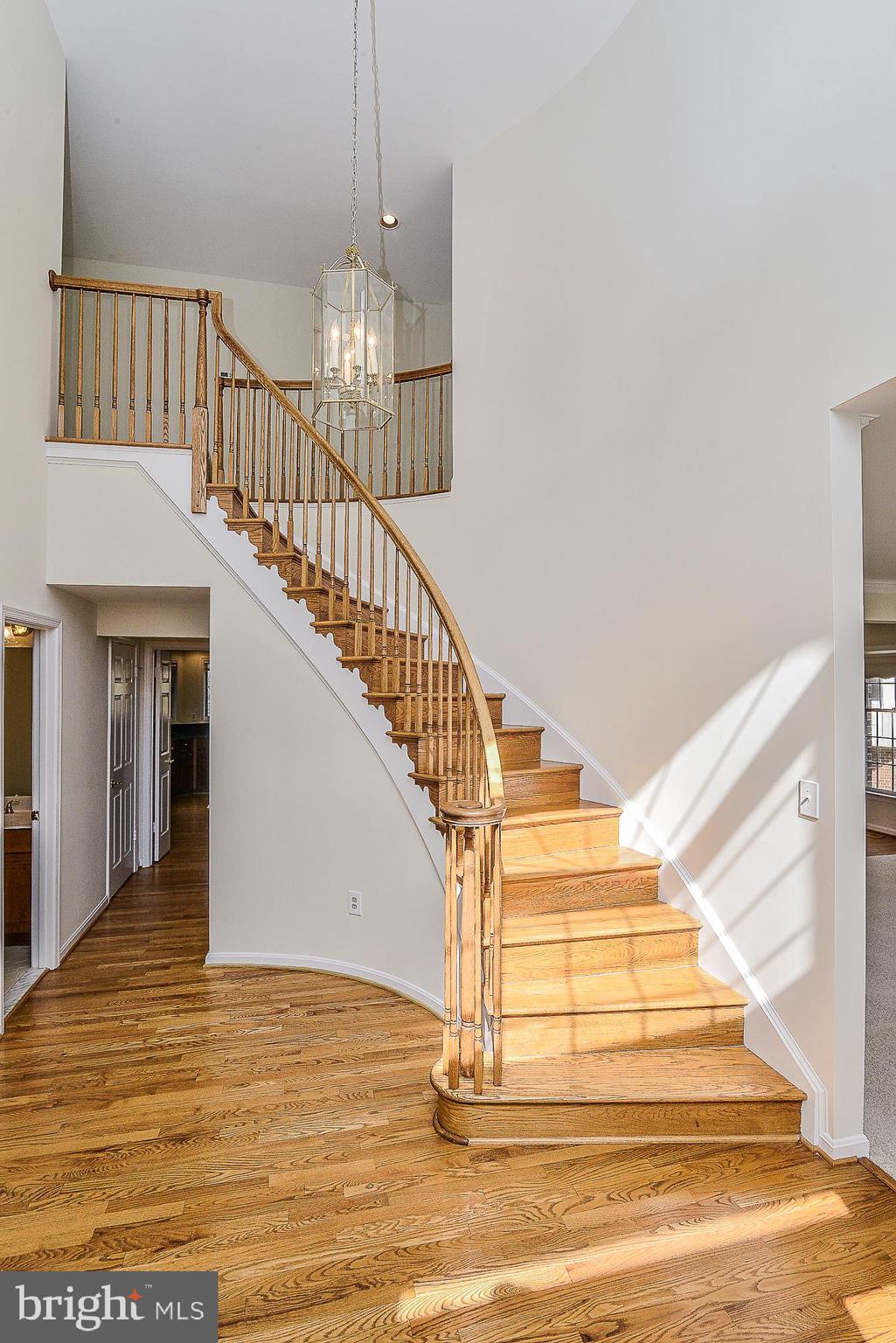 4412 Nuttall Road Fairfax, VA 22032 - Photo 4 of 32 Curved staircase leading to upper level