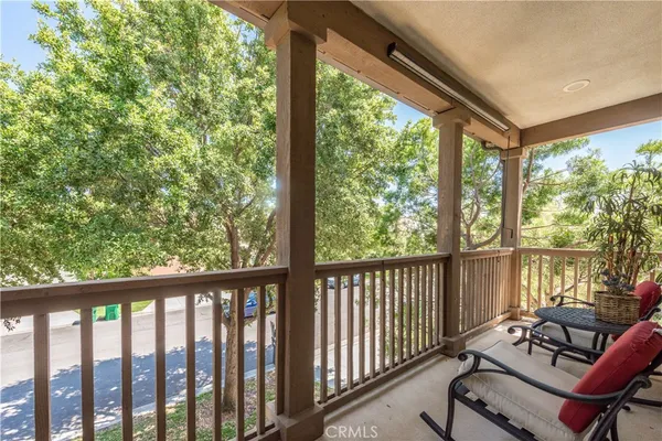 a view of a two chair in balcony