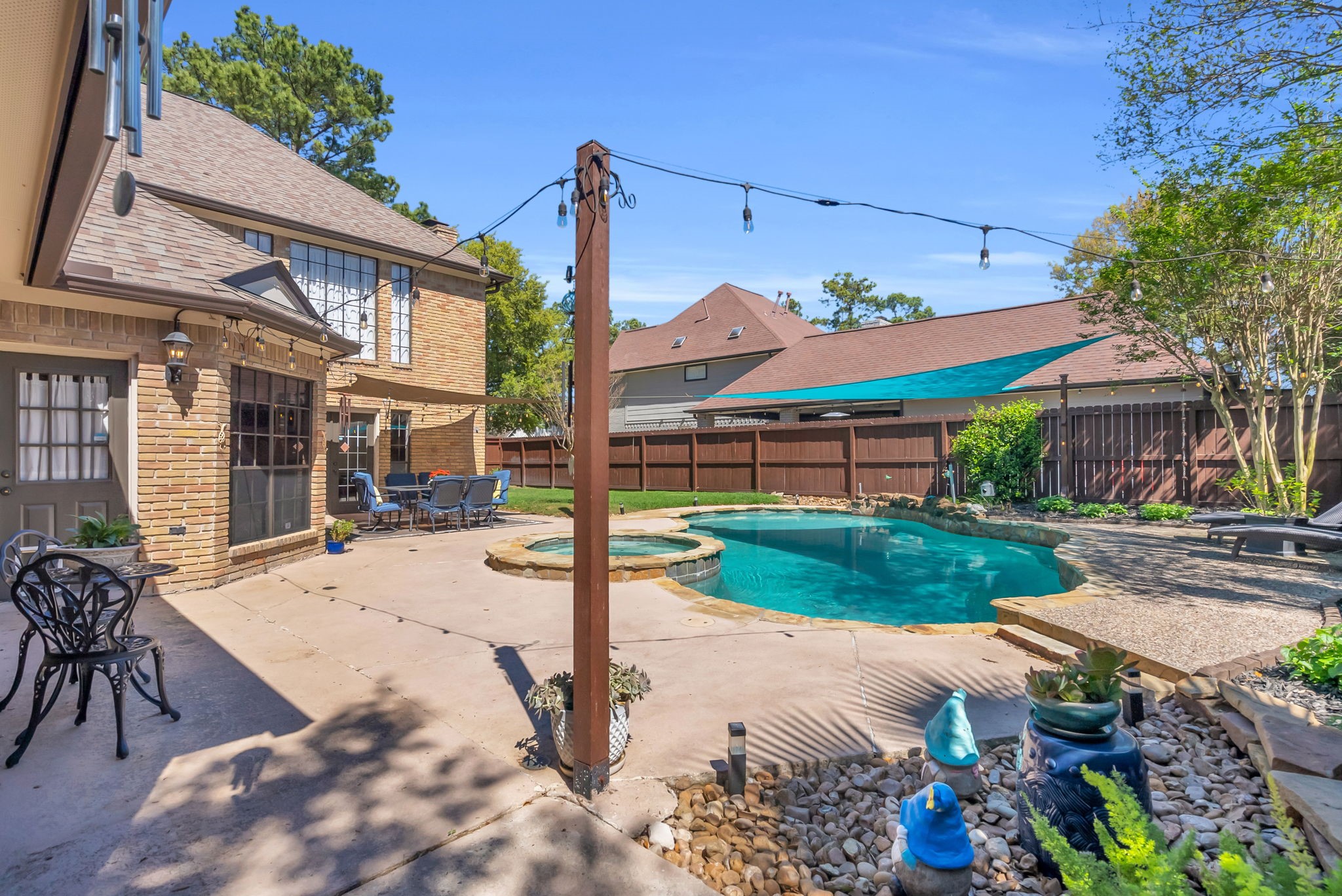 6034 Oak Creek Lane Spring, TX 77379 - Photo 36 of 42 A look back at Your New Home from the Backyard Area! 6034 Oak Creek Ln., Spring, TX 77379