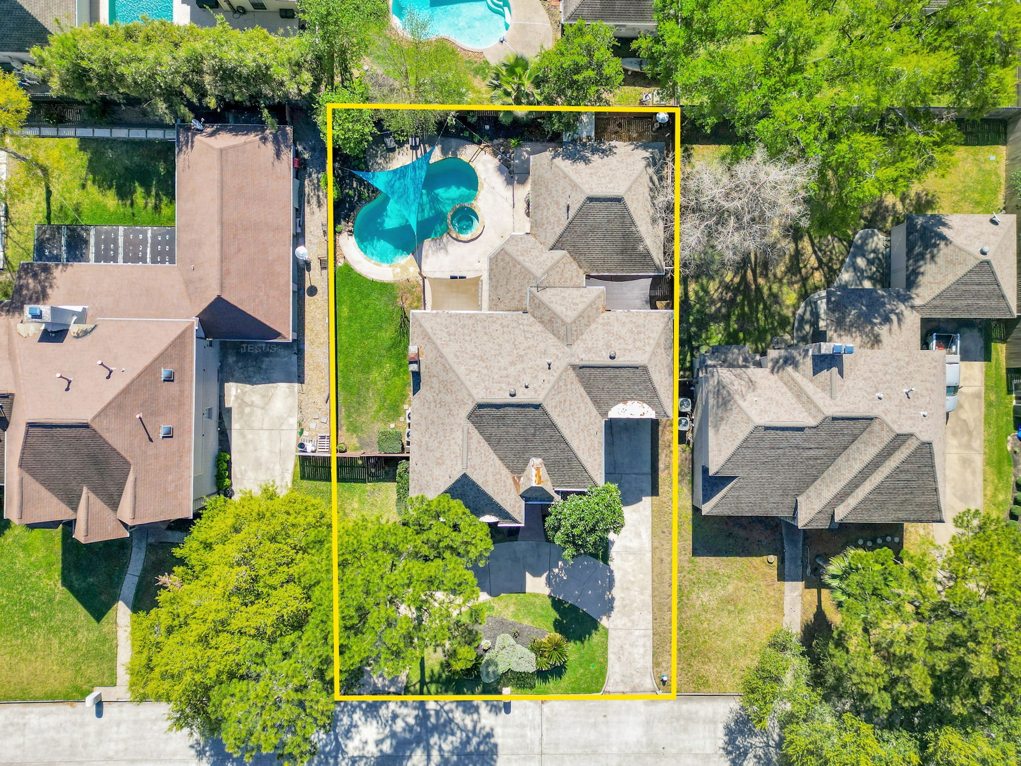 6034 Oak Creek Lane Spring, TX 77379 - Photo 40 of 42 Aerial View of Your New Home! 6034 Oak Creek Ln., Spring, TX 77379