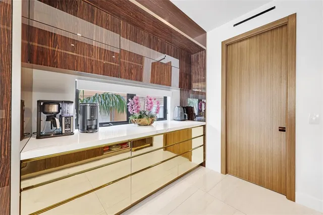 a view of a swimming pool with an outdoor seating