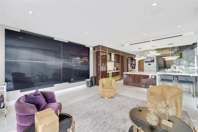 a view of a balcony with chairs