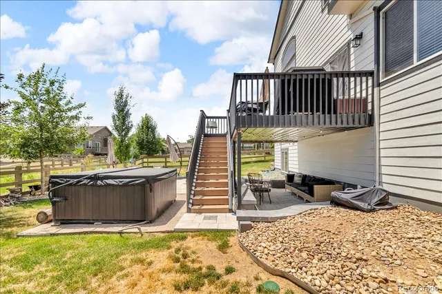a view of a terrace with chairs
