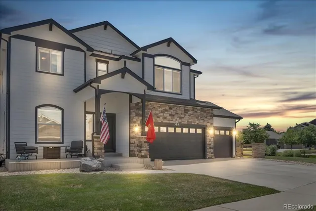 front view of house with a yard