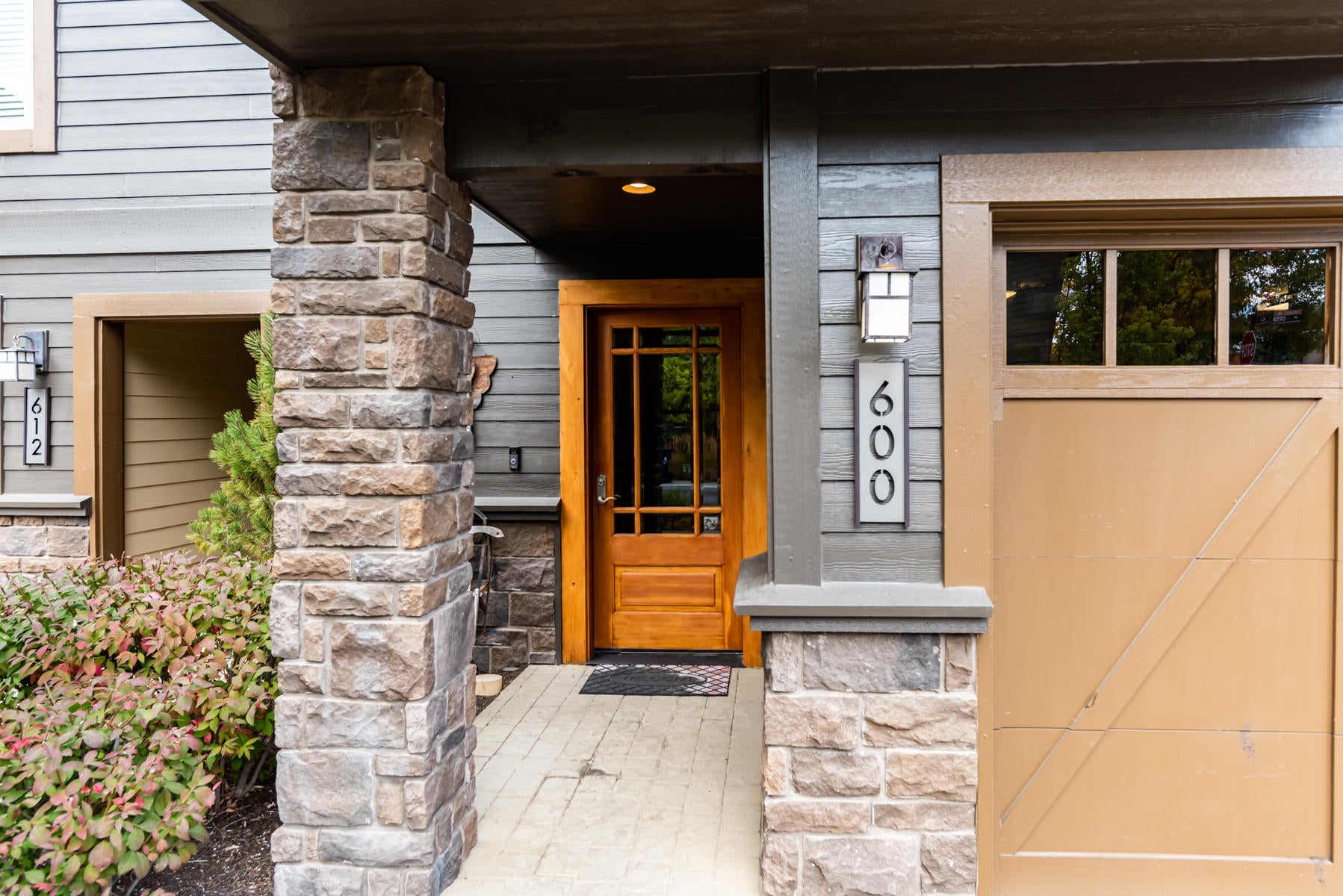 600 Southwest Otter Way Bend, OR 97702 - Photo 4 of 38 Lovely exterior entry with stone accents.