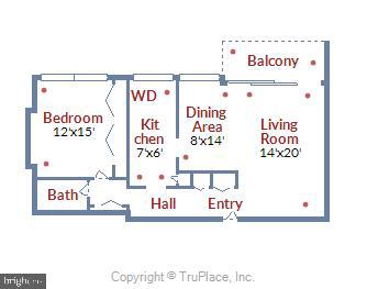 1301 South Arlington Ridge Road, Unit 401 Arlington, VA 22202 - Photo 30 of 30 Floor plan