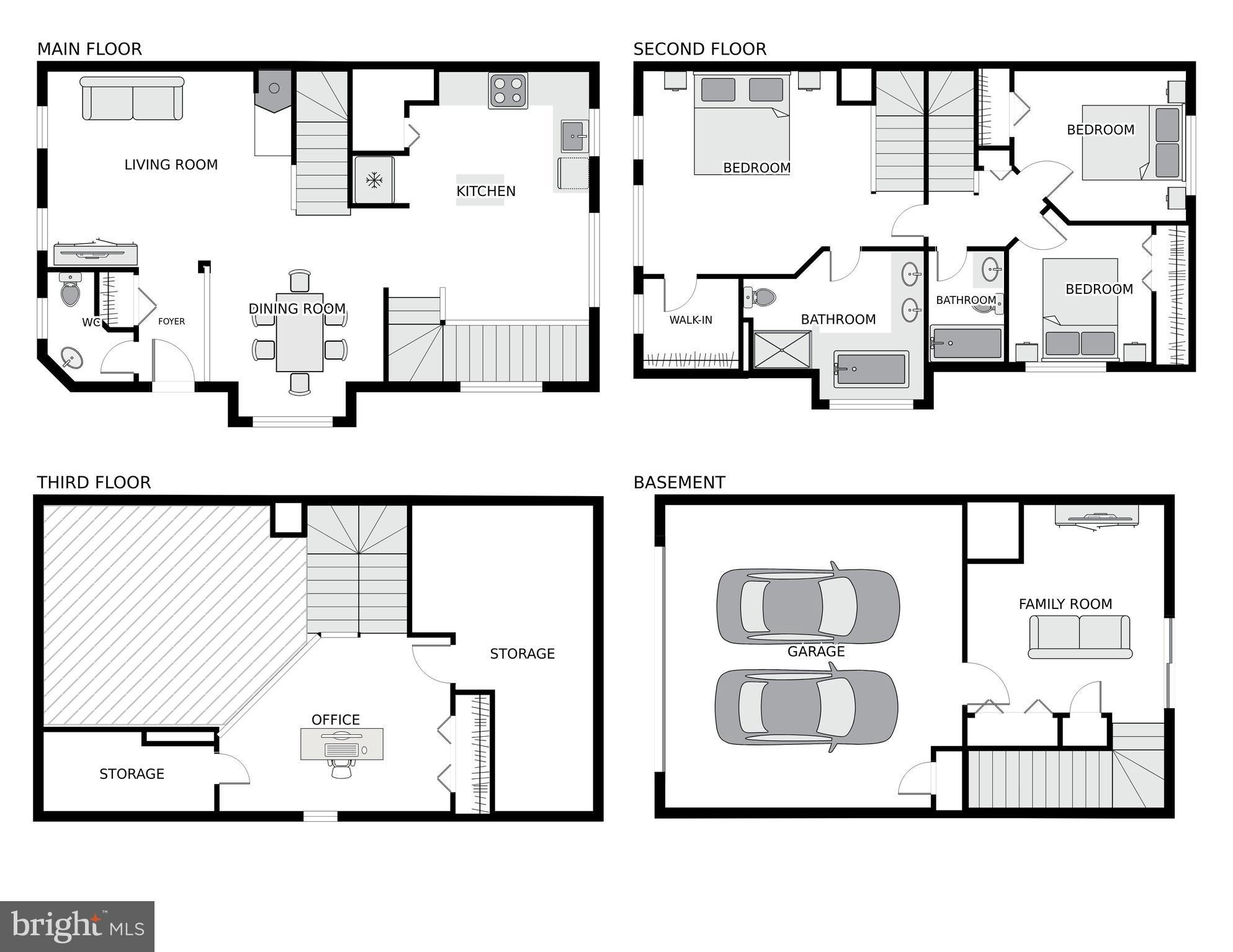 1924 North Daniel Street Arlington, VA 22201 - Photo 23 of 23 a picture of a floor plan