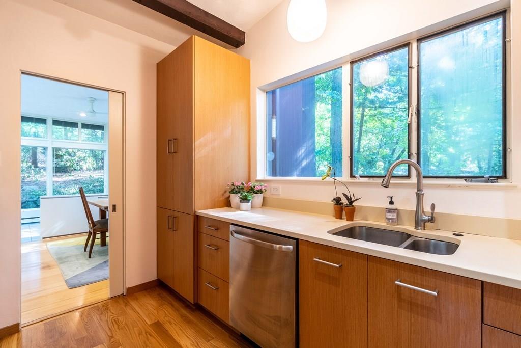 28 Peacock Farm Road Lexington, MA 02421 - Photo 13 of 29 a kitchen with a sink and a window
