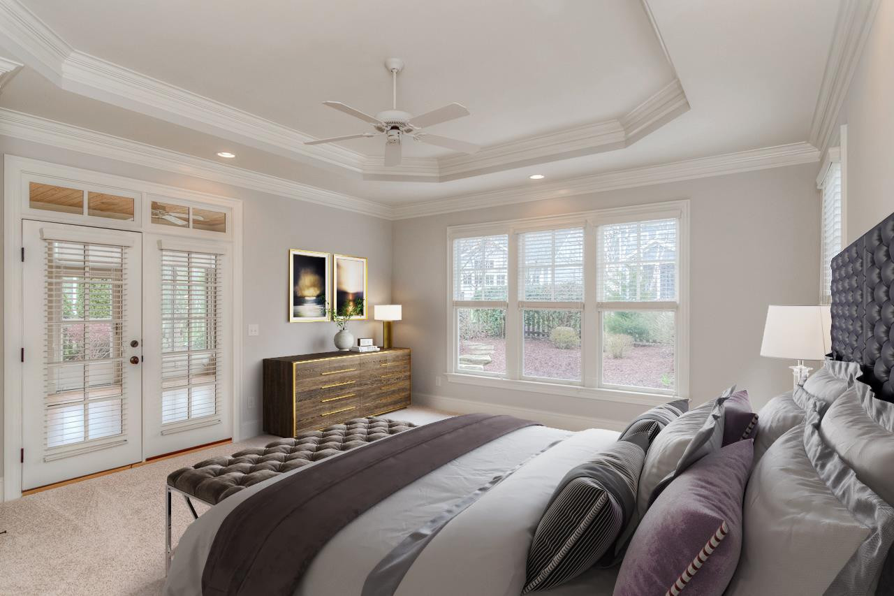 8621 Baybridge Wynd Raleigh, NC 27613 - Photo 13 of 25 Master Bedroom opens to 4 season porch