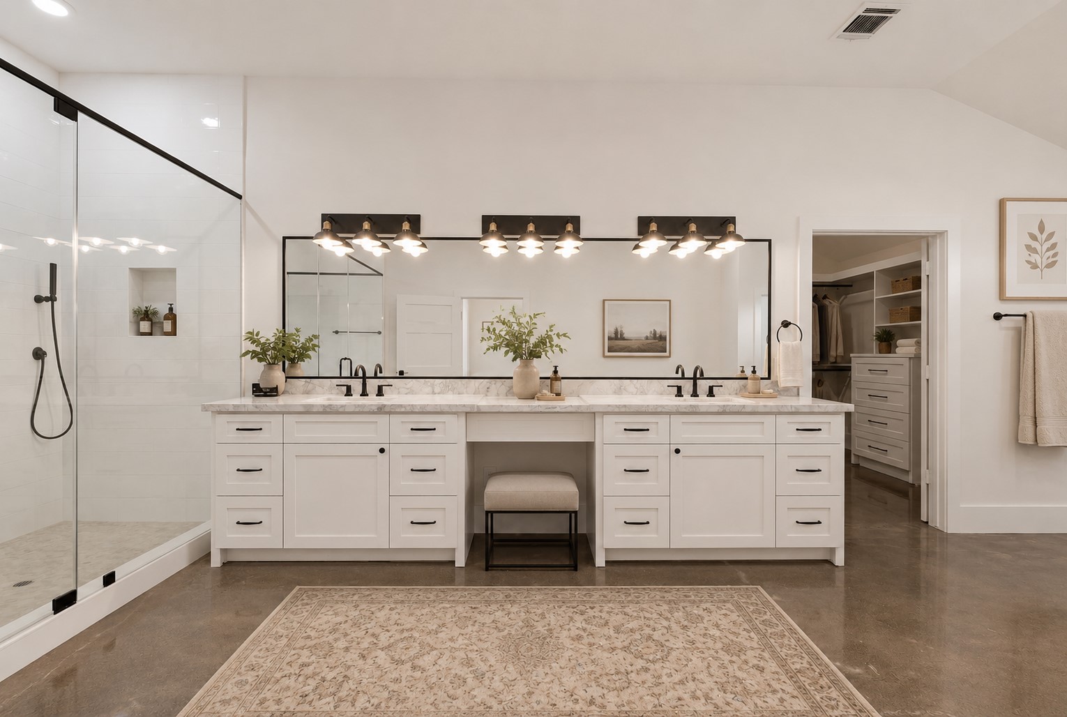 1589 County Road 252 Anderson, TX 77830 - Photo 23 of 50 a spacious bathroom with a double vanity sink mirror and