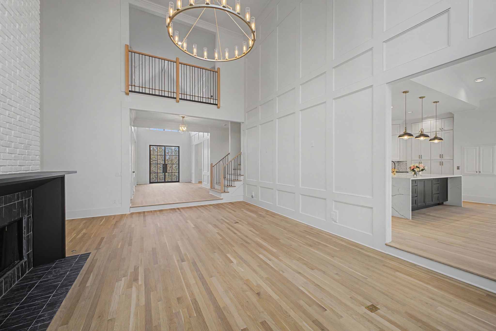 6339 Johnson Chapel Road West Brentwood, TN 37027 - Photo 12 of 82 a view of a livingroom with wooden floor and staircase