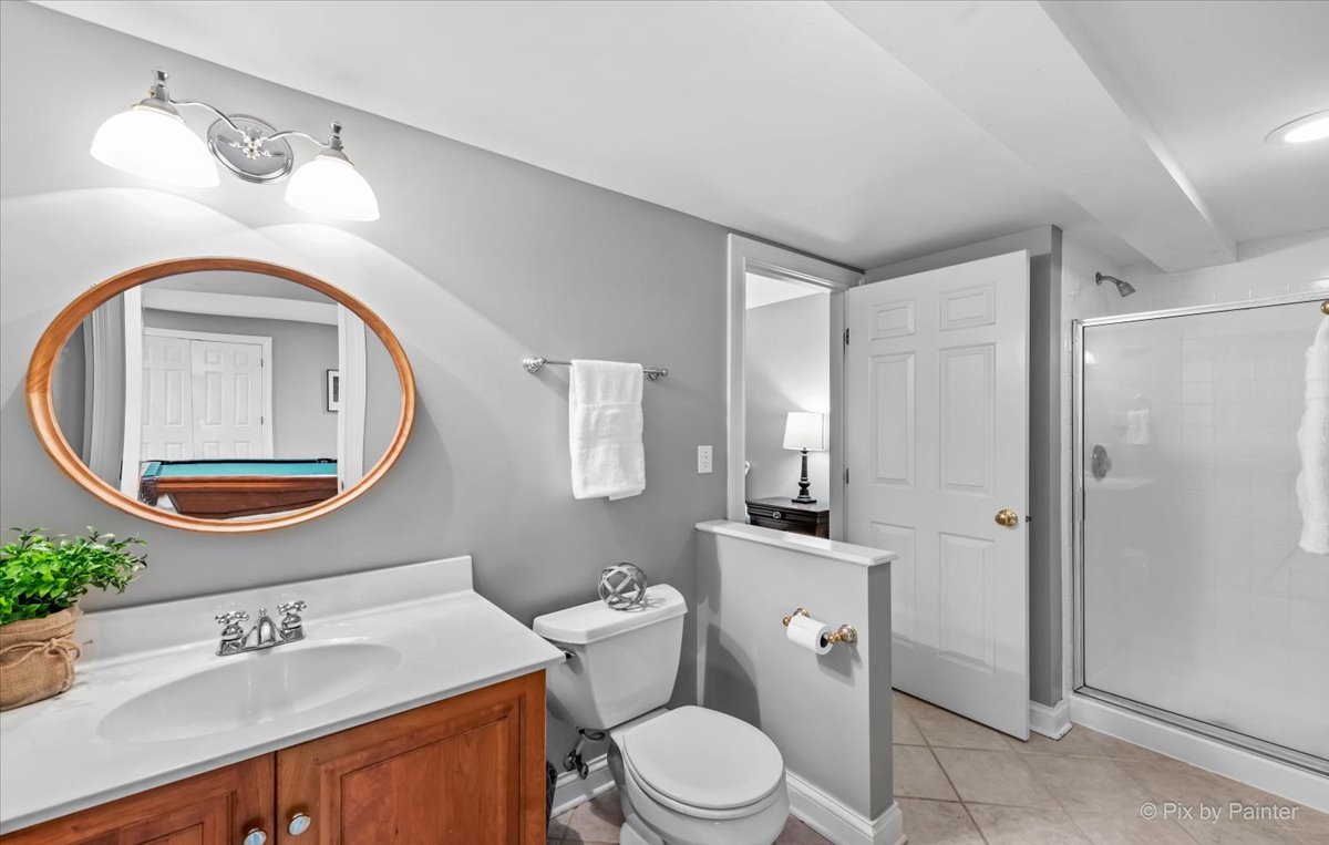 7N580 Wagontire Road St. Charles, IL 60175 - Photo 38 of 52 a bathroom with a sink a toilet and a mirror