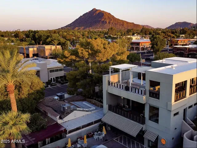 a view of a porch with furniture