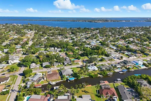 an aerial view of a city